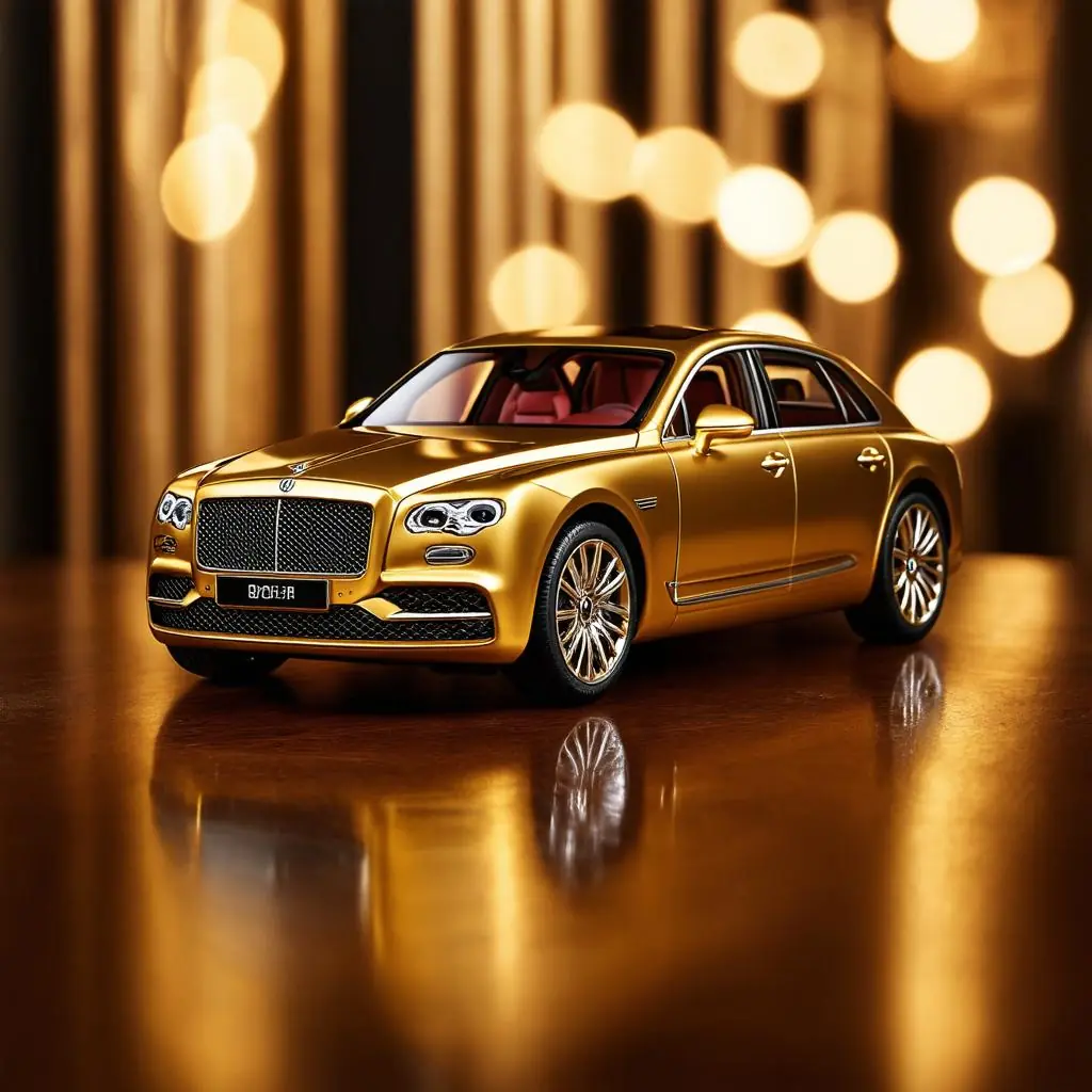 Exquisite Elegance: The Allure of 24-Karat Gold-Plated Model Cars